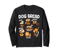 Dog Bread Lover Cute Puppy Animal Pet Owner Baking Pastry Maglia a Manica