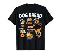 Dog Bread Lover Cute Puppy Animal Pet Owner Baking Pastry Maglietta