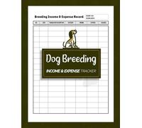 Dog Breeding Income and Expense Tracker: Financial Record Logbook for Pet Breeders | Document Puppy Sales, Stud Fees, Vet Bills & Expenses | 100 Pages