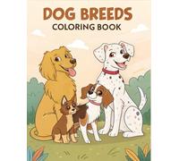 Dog Breeds Simple and Big Coloring Book for Adults and Kids:: 50 designs of dog breeds, Relaxing Activity for Stress Relief and Fun