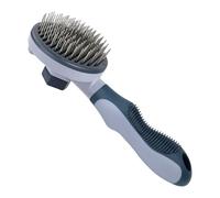 Dog Brush - 7,95 Inches Cat Loose Hair Grooming Self-Cleaning Comb for Detangling and Pet Care, Ergonomic Design with Gentle Bristles, Pet Brush for Home Travel Bath Cleaning Massaging