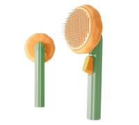 Dog Brush - Cat Brush | Dog Brush For Long Haired Dogs | Detangling Pumpkin-Shaped Pet Comb Self-Cleaning Massage Hair Remover | Shedding Brush Dog Hair | For Puppy, Kitten & Home