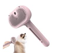 Dog Brush, Cat Detangling Comb, Hair Removal Tool, Built-In Spray, Gentle Shedding Care, for Small Medium Pets, Home Grooming Kit, Reduces Tangles, Promotes Healthy