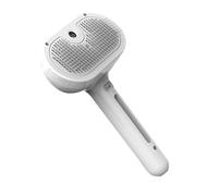 Dog Brush with Spray Function, Cat Detangling Comb, Lightweight Sturdy Pet, Decorative Hair Removal, Cat Brush Grooming Tool for Small Medium, Home, Indoor, White, Pink