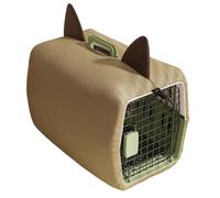 Dog Cage Cover - 50x34.5x34cm Insulated Protector, Oxford Cloth Windproof Shade with Drawstring Adjustable Fit | Pet Crate Cover for Apartment Outdoor Car Truck Hotel Hiking Camping Traveling Vac