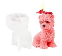 Dog Candle Mold - 3d Poodle Silicone Form, Craft Casting Tool, Multifunzionale Cute teddyPuppy Shape | Handmade Candle creative homeDecor Displays for Wax Soap Resin Plaster Cement Projects
