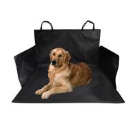 Dog Car Protector, Pet Travel Backseat Cover, Waterproof Scratch-Resistant Pad, Black, Non-Slip Seat Shield, Storage Pockets Included, Full Size, Black, for Trucks, Vehicles, Long Trips, Adventures