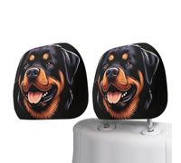 Dog Car Seat Headrest Covers - 2Pcs Pet Print | Elastic Universal Prot