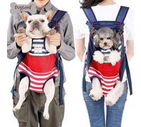 Dog Carrier Backpack - Legs Out Front-facing Pet Carrier Backpack for Small Medium Large Dogs, Airline Approved Hands-free Cat Travel Bag for Walking