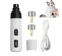 Dog Claw Grinder - Dog Nail Grinder - Quiet Cat Nail Trimmer Tool | 2-Speed Adjustable Rechargeable Electric Paw File clipperr For Small Medium Large Pets, Gentle Grooming Supplies For Cleaning