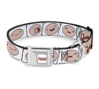 Dog Collar ATBI-ADVENTURE TIME Title Logo Full Color White Adventure Time Finn E
