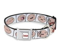 Dog Collar ATBI-ADVENTURE TIME Title Logo Full Color White Adventure Time Finn E