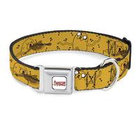 Dog Collar ATBI-ADVENTURE TIME Title Logo Full Color White Adventure Time Jake D