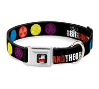 Dog Collar BBTA-THE BIG BANG THEORY Black/White/Red THE BIG BANG THEORY DNA/Atom