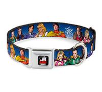 Dog Collar BBTA-THE BIG BANG THEORY Black/White/Red The Big Bang Theory Superher