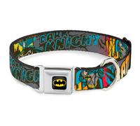 Dog Collar BMC-Batman Black/Yellow Batman Dark Knight WIDE-Small 13-17"