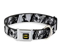 Dog Collar BMC-Batman Black/Yellow Batman Hush Pose Sketches Black/White WIDE-La