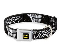 Dog Collar BMC-Batman Black/Yellow THE JOKER Smiling Eyes Sketch Close-Up Black/