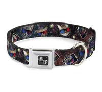 Dog Collar Bone 3-D TV Cats in Space Large 15-24"