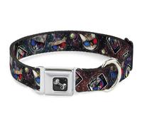Dog Collar Bone 3-D TV Cats in Space Small 9.5-13"