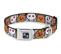 Dog Collar Bone BD Cartoon CLOSE-UP Medium 11-16.5"