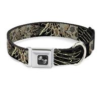 Dog Collar Bone BD Die Hard Skull 02 Small 9.5-13"
