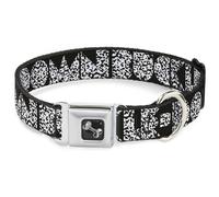 Dog Collar Bone BUCKLE-DOWN Shapes Black/Camo White/Black Large 15-24"