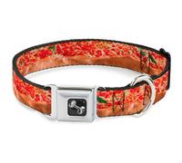 Dog Collar Bone Chicago Style Pizza Vivid WIDE-Small 13-17"