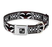 Dog Collar Bone Corset Lace Up w/Bow Red Plaid/Black Small 9.5-13"