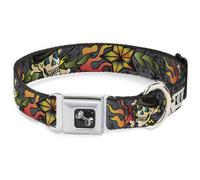 Dog Collar Bone Death or Glory Gray Large 15-24"