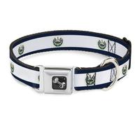 Dog Collar Bone El Salvador Flag WIDE-Medium 16-23"