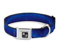 Dog Collar Bone Galaxy Arch Blues/White Small 9.5-13"