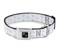 Dog Collar Bone Golf Ball Dimples Whites Large 15-24"