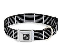 Dog Collar Bone Guitar Neck Black/White Medium 11-16.5"
