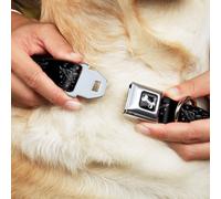 Dog Collar Bone I "Heart House Music" WIDE-Small 13-17"