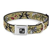 Dog Collar Bone Lucky Tan Large 15-24"