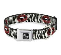 Dog Collar Bone Mouth Zebra Large 15-24"