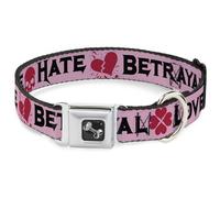 Dog Collar Bone One Dollar Bill Pyramid/Bald Eagle WIDE-Large 20-31"