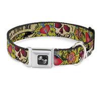 Dog Collar Bone Only God Can Judge Me Yellow Small 9.5-13"