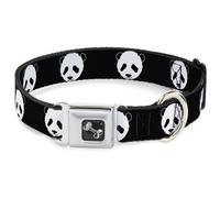 Dog Collar Bone Panda Bear Repeat Small 9.5-13"