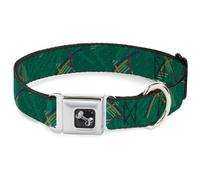 Dog Collar Bone PDX Airport Carpet New Small 9.5-13"