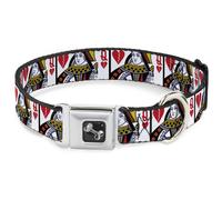 Dog Collar Bone Queen of Broken Hearts Medium 11-16.5"