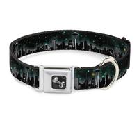 Dog Collar Bone Seattle Vivid Skyline/Space Dust Small 9.5-13"