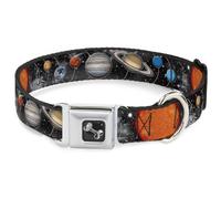 Dog Collar Bone Solar System Sun/Planets/Stars WIDE-Small 13-17"