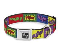 Dog Collar Bone Sound Effect Blocks Multi Color WIDE-Medium 16-23"