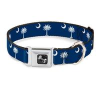 Dog Collar Bone South Carolina Flags Small 9.5-13"