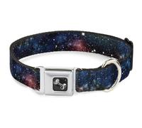 Dog Collar Bone Space Dust Collage Medium 11-16.5"