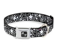 Dog Collar Bone Stargazer Black/White Small 9.5-13"
