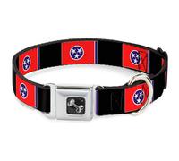 Dog Collar Bone Tennessee Flags Medium 11-16.5"