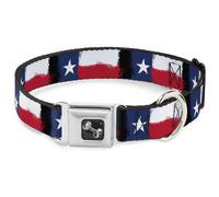 Dog Collar Bone Texas Flag Painting Large 15-24"